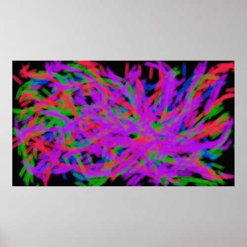 Colorful Abstract Painting Poster