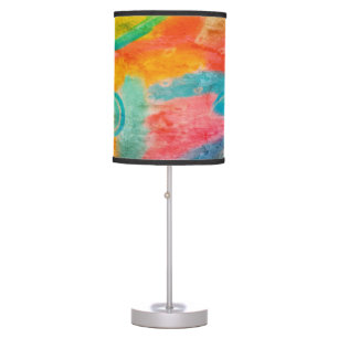 Colorful Abstract Painting Table Lamp