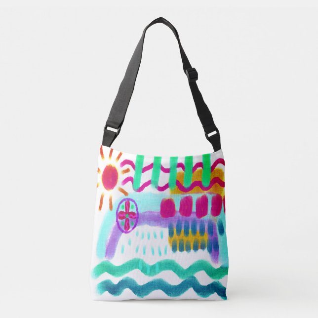 Colorful Abstract Painting Tote Bag (Front)