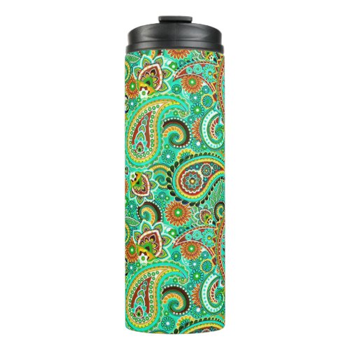 Colorful Abstract Paisley Thermal Tumbler