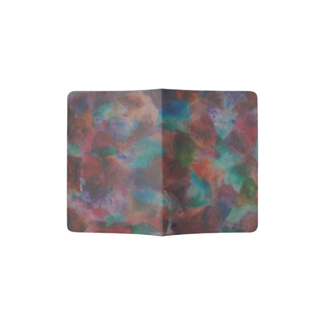 Colorful Abstract Passport Holder (Opened)