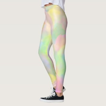 Colorful Abstract Pastels Leggings by PattiJAdkins at Zazzle