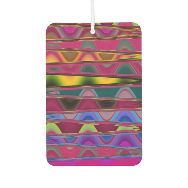 Colorful abstract pattern  air freshener (Front)