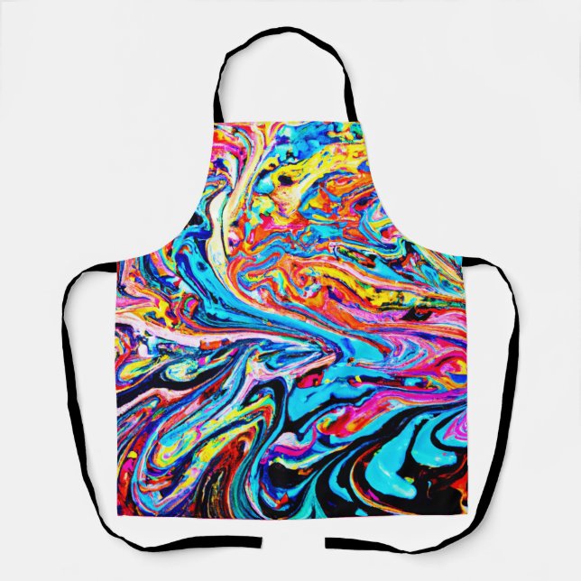 Colorful Abstract Pattern Apron (Front)