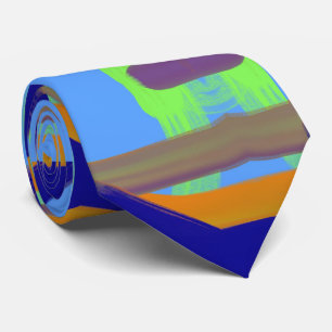 Colorful Abstract Pattern Art Tie