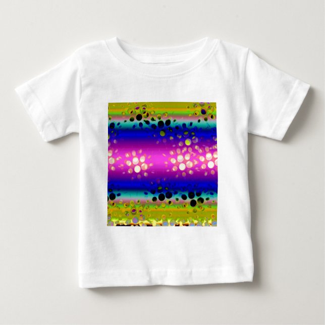 Colorful Abstract Pattern Baby T-Shirt (Front)