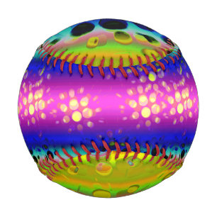 Colorful Abstract Pattern Baseball