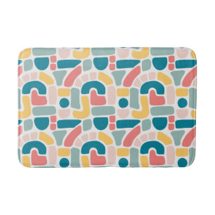 Colorful Abstract Pattern Bath Mat
