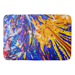 Colorful Abstract Pattern Bath Mat