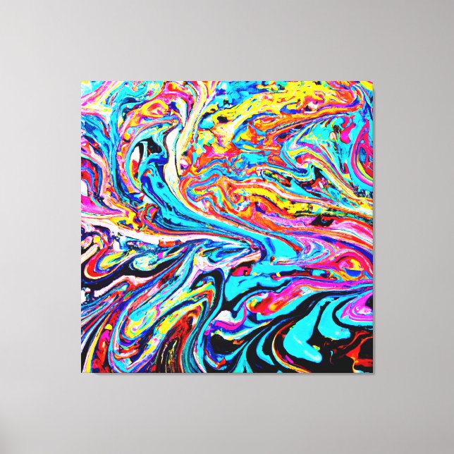 Colorful Abstract Pattern Canvas Print (Front)