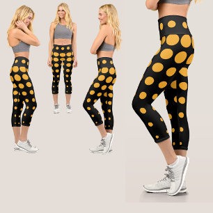 Colorful Abstract Pattern Capri Leggings