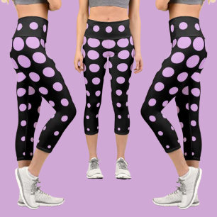 Colorful Abstract Pattern Capri Leggings
