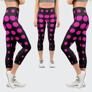 Colorful Abstract Pattern Capri Leggings