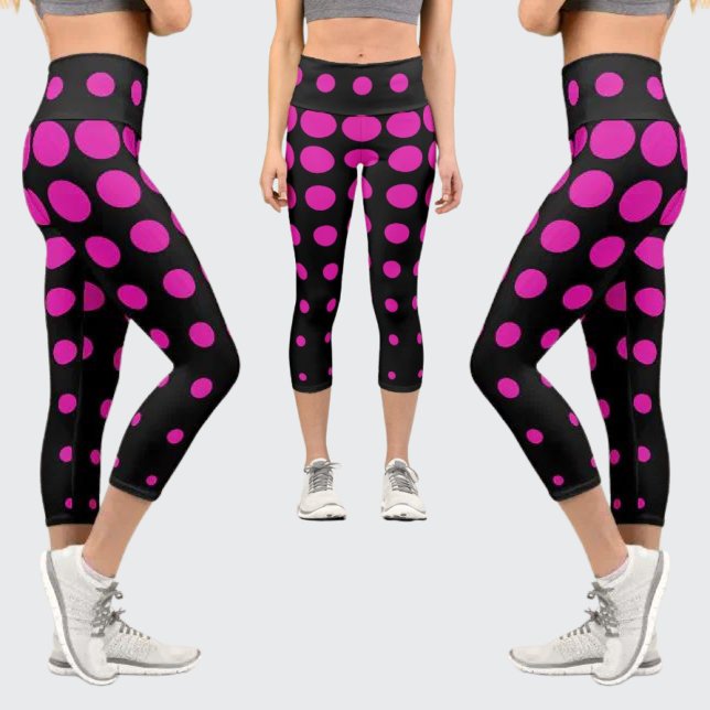 Colorful Abstract Pattern Capri Leggings (Creator Uploaded)