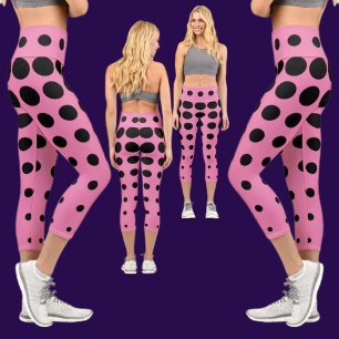 Colorful Abstract Pattern Capri Leggings