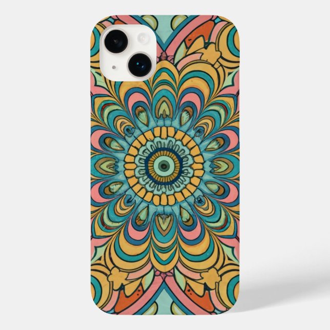 Colorful Abstract Pattern Case-Mate iPhone Case (Back)