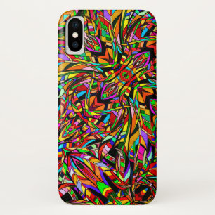 Colorful abstract pattern iPhone x case