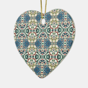 Colorful Abstract Pattern Ceramic Ornament