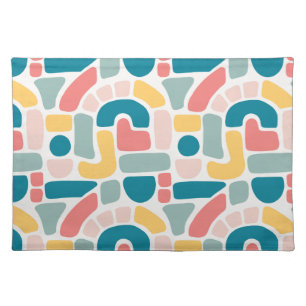 Colorful Abstract Pattern Cloth Placemat