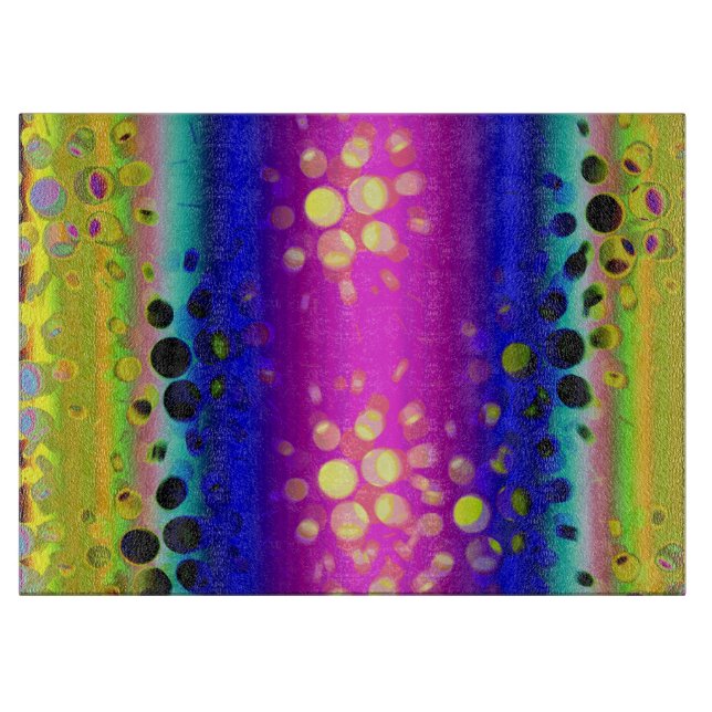 Colorful Abstract Pattern Cutting Board (Front)