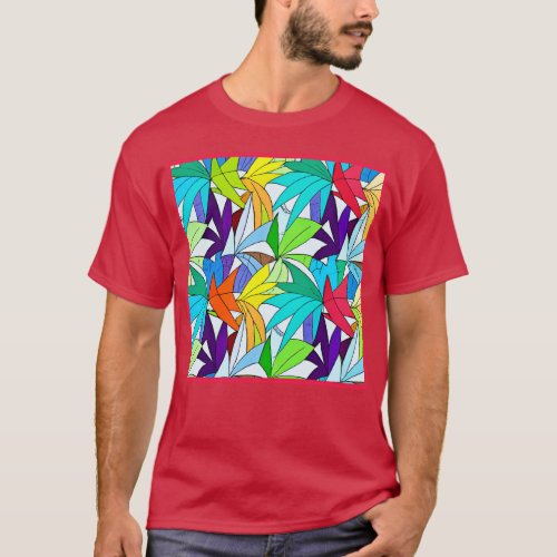 Colorful Abstract Pattern Design T_Shirt