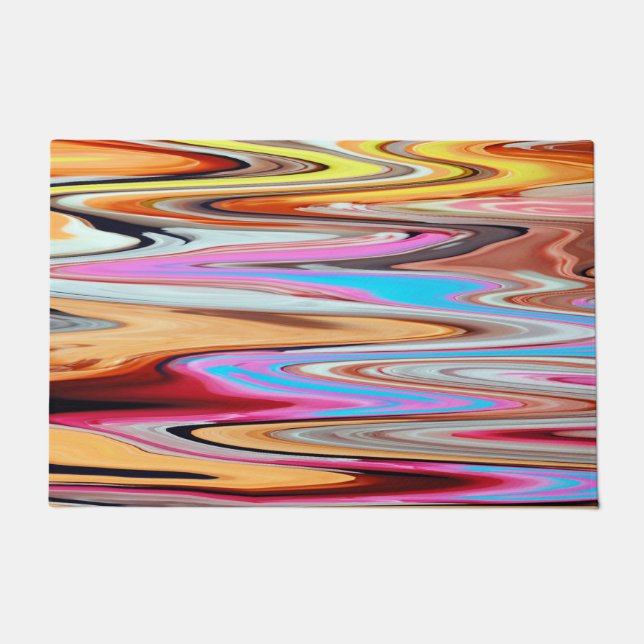 Colorful abstract pattern     doormat (Front)