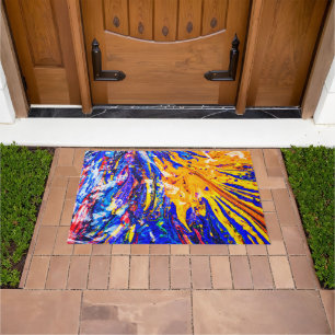 Colorful Abstract Pattern Doormat