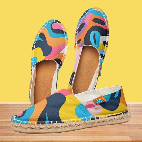 Colorful Abstract Pattern Espadrilles