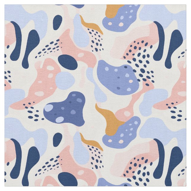 Colorful Abstract Pattern Fabric (Close Up)