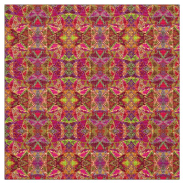 Colorful abstract pattern fabric (Swatch)