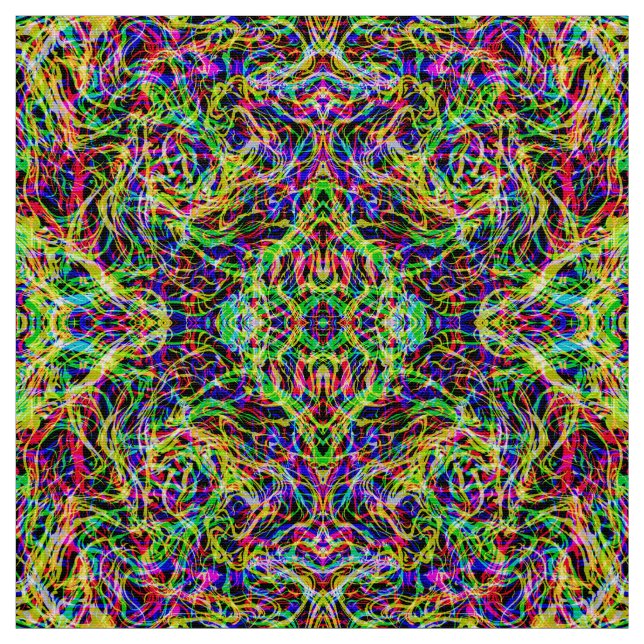 Colorful abstract pattern fabric (Swatch)