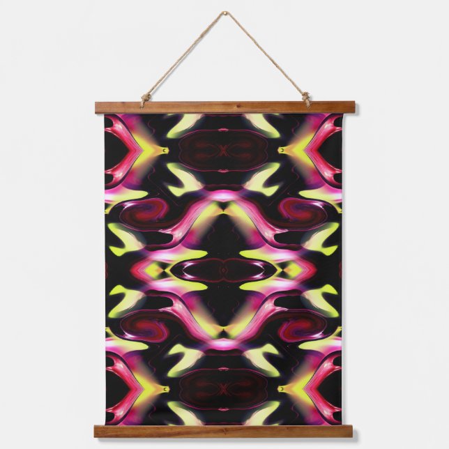 Colorful Abstract Pattern     Hanging Tapestry (Front)