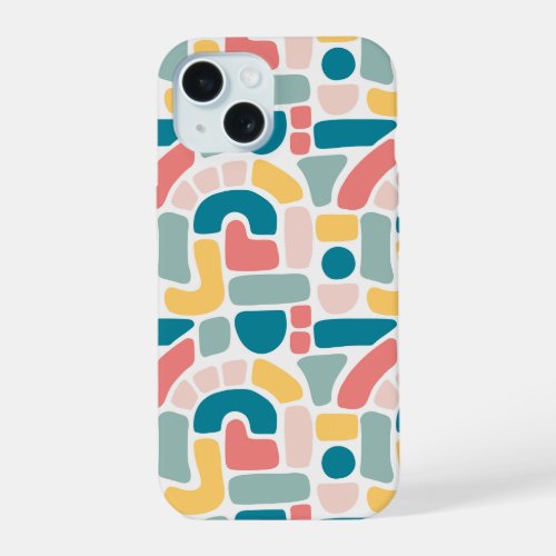 Colorful Abstract Pattern iPhone 15 Case