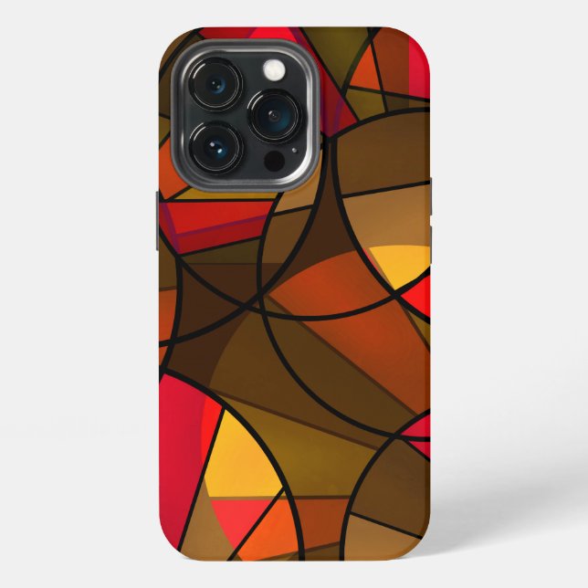 Colorful abstract pattern iPhone case (Back)