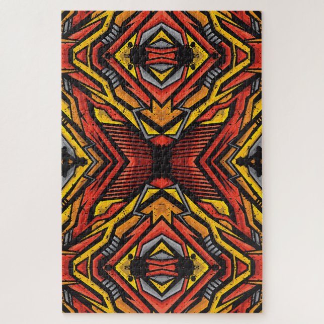 Colorful Abstract Pattern Jigsaw Puzzle (Vertical)