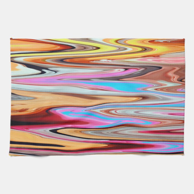 Colorful abstract pattern        kitchen towel (Horizontal)
