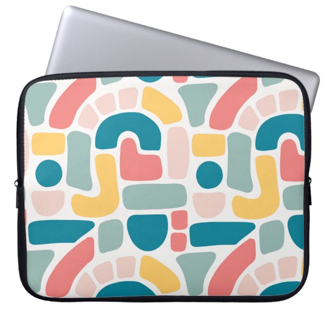 Colorful Abstract Pattern Laptop Sleeve (Front)
