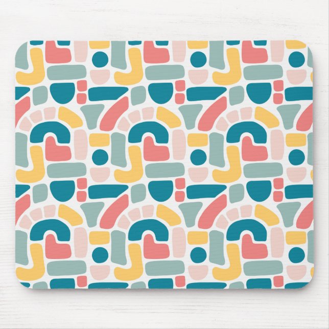 Colorful Abstract Pattern Mouse Pad (Front)