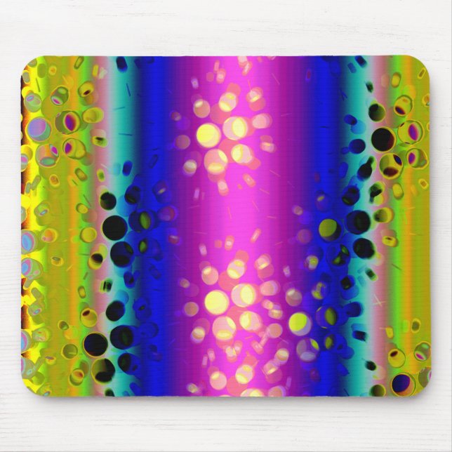 Colorful Abstract Pattern Mouse Pad (Front)