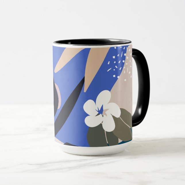 Colorful abstract pattern mug (Front Right)