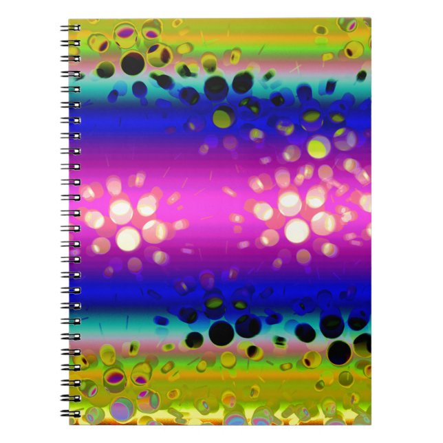 Colorful Abstract Pattern Notebook (Front)
