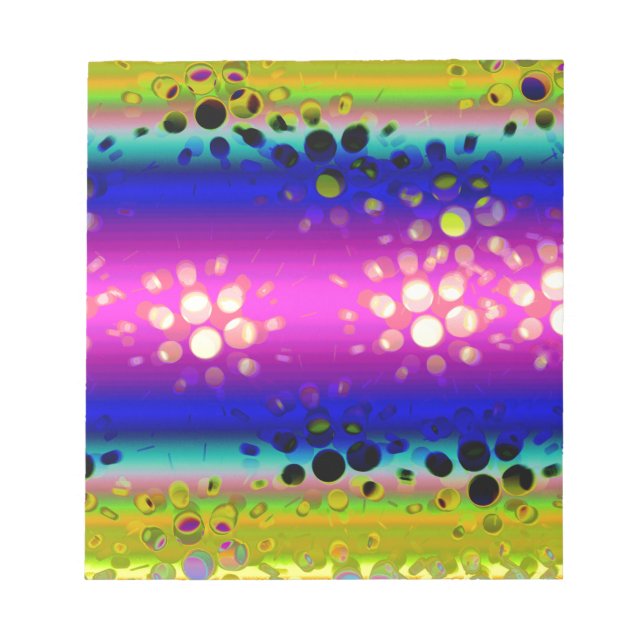 Colorful Abstract Pattern Notepad (Front)