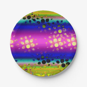 Colorful Abstract Pattern Paper Plates