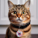 Colorful Abstract Pattern Personalized Pet ID Tag<br><div class="desc">Cool alcohol ink abstract pattern personalized pet tag.</div>