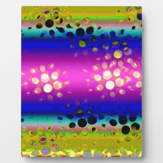 Colorful Abstract Pattern Plaque (Front)
