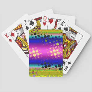 Colorful Abstract Pattern Poker Cards