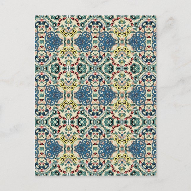 Colorful Abstract Pattern Postcard (Front)