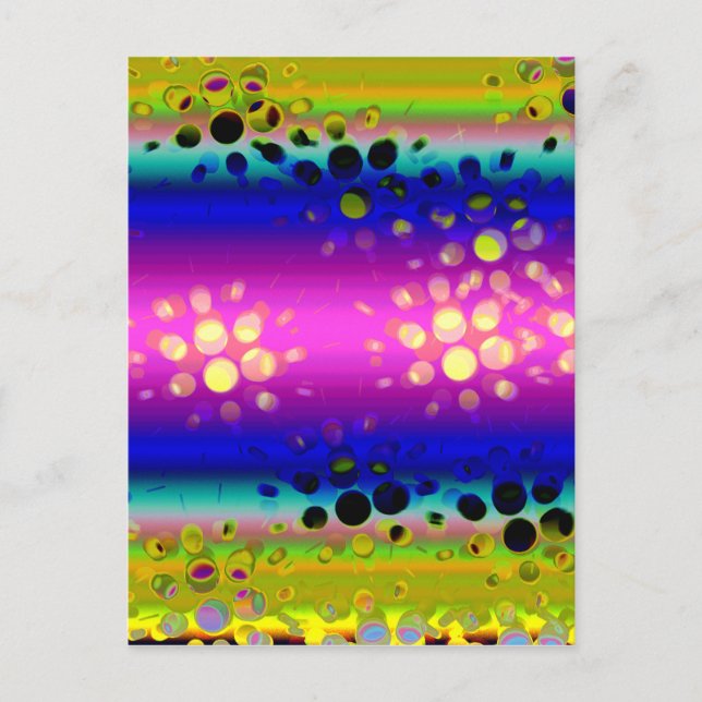 Colorful Abstract Pattern Postcard (Front)