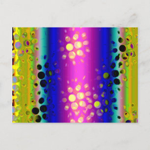 Colorful Abstract Pattern Postcard