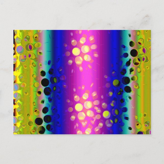 Colorful Abstract Pattern Postcard (Front)